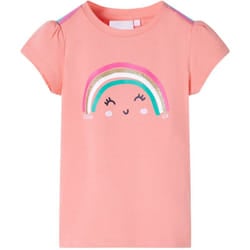 Maglietta da Bambina Corallo Chiaro 116