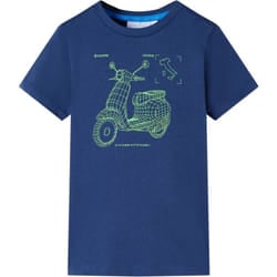 Vidaxl - Maglietta per Bambini Blu Scuro 116 36338