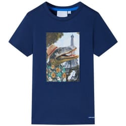 Vidaxl - Maglietta da Bambino Blu Scuro 116 57980