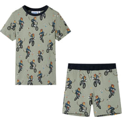 Pigiama da Bambino a Maniche Corte Cachi Chiaro 116 Vidaxl 31759