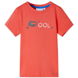 Vidaxl - Maglietta da Bambino Maniche Corte Rosso Chiaro 116 59834