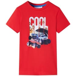 Vidaxl - Maglietta per Bambini Auto Rossa 116 37970