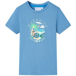 Vidaxl - Maglietta da Bambino Blu Medio 116 22420