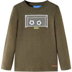 Vidaxl - Maglietta per Bambini Maniche Lunghe Cachi Mélange 104 68532