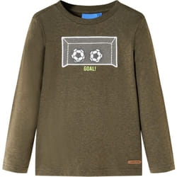 Vidaxl - Maglietta per Bambini Maniche Lunghe Cachi Mélange 128 37828