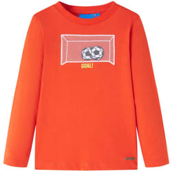 Maglietta Bambino Maniche Lunghe Arancione Brillante 104 Vidaxl 44415
