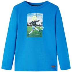 Vidaxl - Maglietta da Bambino Maniche Lunghe Blu Cobalto 116 47577