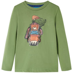 Vidaxl - Maglietta da Bambino a Maniche Lunghe Cachi Chiaro 128 94113
