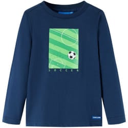 Vidaxl - Maglietta da Bambino Maniche Lunghe Blu Marino 104 16544