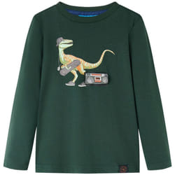 Vidaxl - Maglietta da Bambino a Maniche Lunghe Verde Scuro 92 54261
