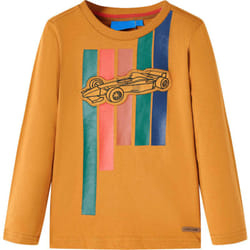 Maglietta da Bambino a Maniche Lunghe Ocra Scuro 116 Vidaxl 98448