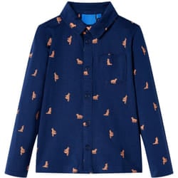 Vidaxl - Camicia per Bambini Blu Marino 128 62623