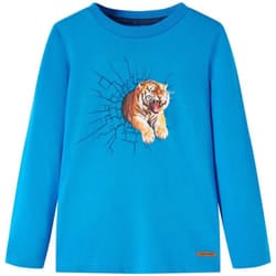 Maglietta da Bambino a Maniche Lunghe Blu Cobalto 92 Vidaxl 58413