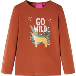 Vidaxl - Maglietta da Bambina a Maniche Lunghe Cognac 140 17160