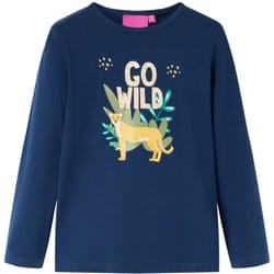 Vidaxl - Maglietta da Bambino a Maniche Lunghe Blu Marino 128 74674