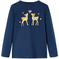 Vidaxl - Maglietta per Bambini Maniche Lunghe Blu Marino 92 44225