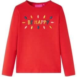 Vidaxl - Maglietta per Bambini a Maniche Lunghe Rossa 116 84566