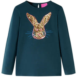 Vidaxl - Maglietta per Bambini a Maniche Lunghe Verde Scuro 128 46252