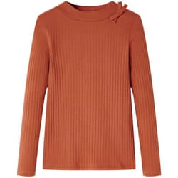 Vidaxl - Maglietta da Bambina a Maniche Lunghe Cognac 116 30841