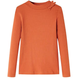 Vidaxl - Maglietta da Bambina a Maniche Lunghe Arancione Bruciato 104 30859