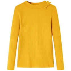 Vidaxl - Maglietta da Bambina a Maniche Lunghe Ocra 116 13917