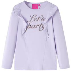 Maglietta Bambina Maniche Lunghe Lilla Chiaro 140 Vidaxl 20258