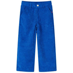 Pantaloni per Bambini in Velluto a Coste Blu Cobalto 92 Vidaxl 77886