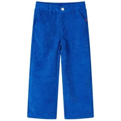 Pantaloni per Bambini in Velluto a Coste Blu Cobalto 104 Vidaxl 27480