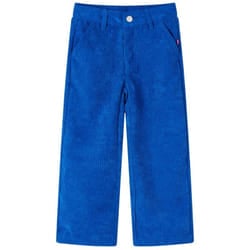 Pantaloni per Bambini in Velluto a Coste Blu Cobalto 116 Vidaxl 97217