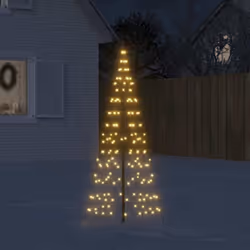 Utilizza questo albero di Natale a LED per trasformare il tuo pennone in un albero di Natale splendidamente illuminato durant ...