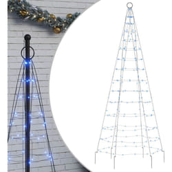 Vidaxl - Albero di Natale a led su Pennone 200 led Blu 180 cm