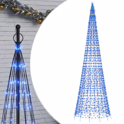 Illuminazione Albero di Natale su Pennone 1534LED Blu 500cmcod mxl 131341 - Vista aggiuntiva 2