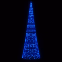 Illuminazione Albero di Natale su Pennone 1534LED Blu 500cmcod mxl 131341 - Vista aggiuntiva 3