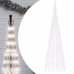 Luce Albero di Natale su Pennone 3000LED Bianco Freddo 800cmcod mxl 83431 - Vista aggiuntiva 2