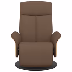 Poltrona Reclinabile con Poggiapiedi Marrone in Tessutocod mxl 83831 - Vista aggiuntiva 3