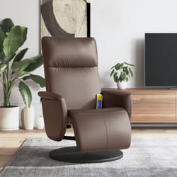 Vidaxl - Poltrona Reclinabile Massaggio Poggiapiedi Marrone Similpelle 58247