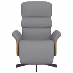Poltrona Reclinabile con Poggiapiedi Grigio Chiaro in Tessutocod mxl 83978 - Vista aggiuntiva 3