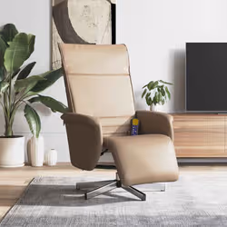VidaXL 356652 sedia massaggiante elettrica Cappuccino Ecopelle - Vista aggiuntiva 2