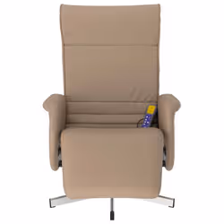 VidaXL 356652 sedia massaggiante elettrica Cappuccino Ecopelle - Vista aggiuntiva 4
