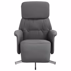 Poltrona Reclinabile con Poggiapiedi Grigio Scuro in Tessutocod mxl 134005 - Vista aggiuntiva 3