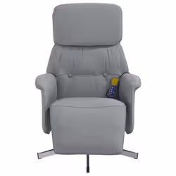 VidaXL 356669 sedia massaggiante elettrica Grigio chiaro Tessuto - Vista aggiuntiva 3