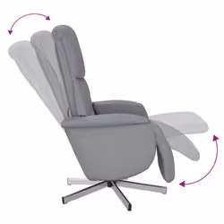 VidaXL 356669 sedia massaggiante elettrica Grigio chiaro Tessuto - Vista aggiuntiva 6