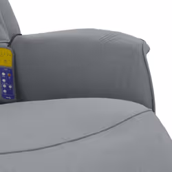 VidaXL 356669 sedia massaggiante elettrica Grigio chiaro Tessuto - Vista aggiuntiva 7