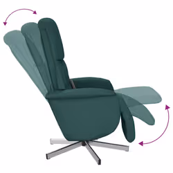 VidaXL 356673 sedia massaggiante elettrica Verde scuro Tessuto - Vista aggiuntiva 6