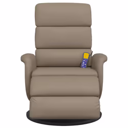 Poltrona Reclinabile Massaggi Poggiapiedi Cappuccino Similpellecod mxl 133480 - Vista aggiuntiva 3