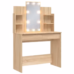 Toeletta con Luci LED Rovere Sonoma 96x40x142 cmcod mxl 106506 - Vista aggiuntiva 2