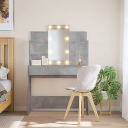 Vidaxl - Toeletta con Luci led Grigio Cemento 96x40x142 cm 32352