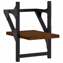 VidaXL 836232 scaffale Legno, Metallo Marrone, Legno - Vista aggiuntiva 4
