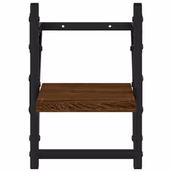 VidaXL 836232 scaffale Legno, Metallo Marrone, Legno - Vista aggiuntiva 5