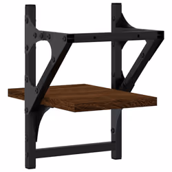 VidaXL 836232 scaffale Legno, Metallo Marrone, Legno - Vista aggiuntiva 7